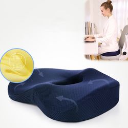 memory foam hemorrhoid seat cushion hip support orthopedic pillow