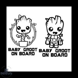 Baby Groot Svg, Baby On Board Svg, Marvel Character Svg, Groot Svg,