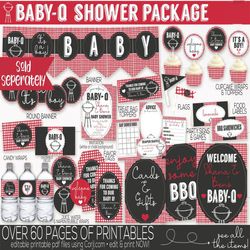 Baby Q Baby Shower Signs, Baby Q Party Signs, Baby Q Welcome Sign, Barbecue Baby Shower, Baby Q Baby Shower Decorations