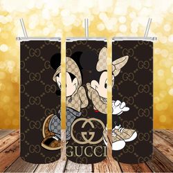 mickey gucci svg minnie mouse 20oz skinny tumbler wrap, mickey gucci tumbler sublimation design, digital download