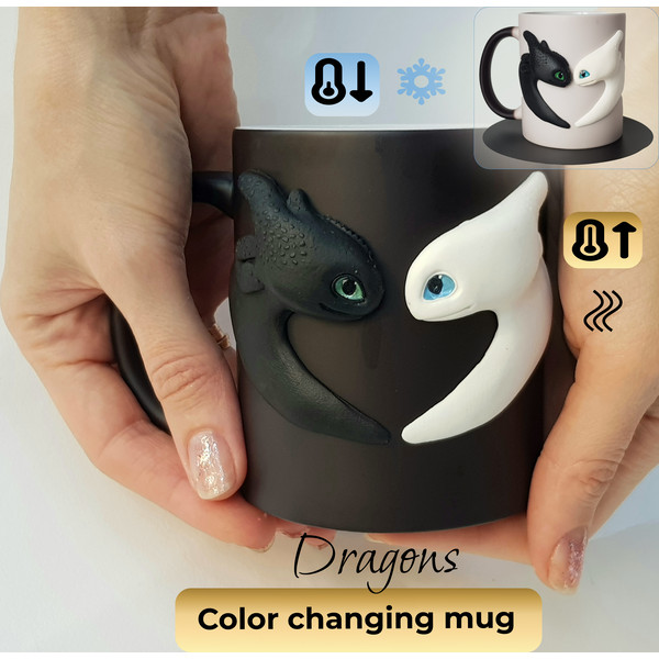 Black Mug Dragon Love Night Fury and Cute Light Fury HTTYD Handmade Mug  (2).png