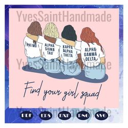 find your girl squad, kappa delta svg, alpha kappa alpha, kappa kappa gamma, vintage kappa svg, kappa alpha theta, files