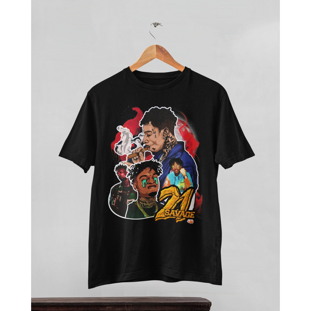21 Savage graphic bootleg shirt, 21 Savage shirt, bootleg shirt, 21 Savage - 1.jpg