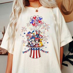 disney 4th of july t-shirt, mickey and friends independence day shirt, disney america shirt, disney patriotic, disney tr