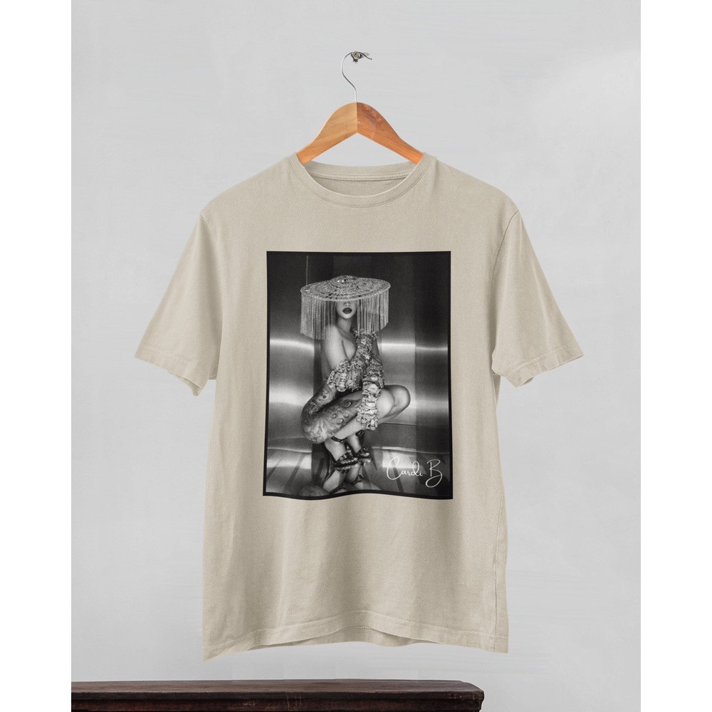 Cardi B graphic shirt, Cardi B shirt, black and white cardi B money shirt - 5.jpg