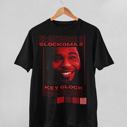 key glock vintage shirt, glockoma 2 graphic shirt, key glock, album cover s
