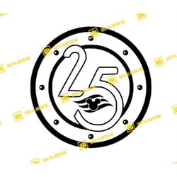 dcl 25, silver anniversary at sea, diz cruise line, mickey, minnie, castaway cay, porthole | svg png | silhouette cricut