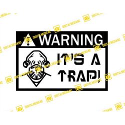 admiral ackbar, it's a trap!, star wars, return of the jedi, endor | svg png | silhouette cricut cutting ready instant d