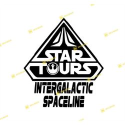 star tours intergalactic spaceline star wars | svg png | silhouette cricut cutting ready instant download