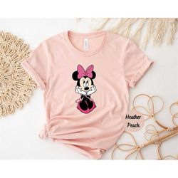 minnie shirt, vintage minnie shirt, disney minnie mouse sweet portrait t-shirt, disneyworld shirt, disney woman tee, dis