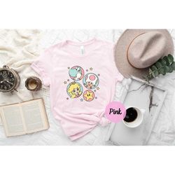 retro princess peach mario shirt, princess peach shirt, super mario shirt, luigi shirt, mario group birthday shirt, gift