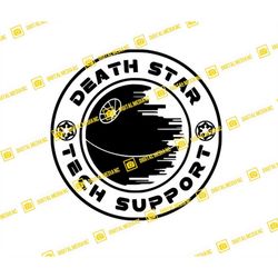 star wars death star tech support | svg png | silhouette cricut cutting ready instant download
