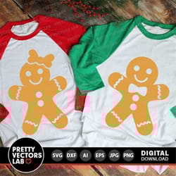 gingerbreads svg, christmas svg, gingerbread couple svg dxf eps png, boy & girl svg, holiday cookies svg, kids cut files