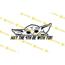 star wars, may the 4th be with you, grogu, baby yoda | svg png | silhouette cricut cutting ready instant download