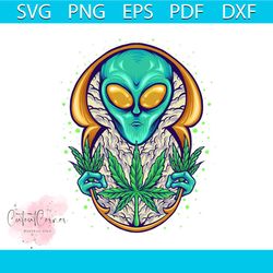 alien weed plant cannabis galaxy svg, cannabis svg, alien weed svg