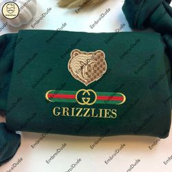 nba memphis grizzlies embroidered shirt, nba grizzlies gucci embroidery, embroidered hoodie, nba team sweatshirt