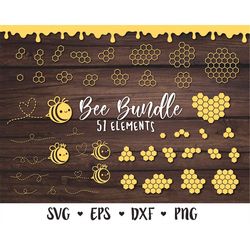 bee svg bundle honeycomb svg cute bumble bee honeycomb pattern stencil hexagon honey drip beehive beekeeper silhouette c