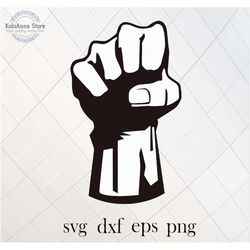 raised fist svg, fist svg, fist symbol, power symbol, black lives matter svg, blm svg, silhouette, cut file, vector, svg