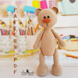cute teddy bear amigurumi crochet pattern