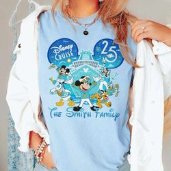 disney cruise 25 years anniversary shirt, silver anniversary at sea, family cruise shirt, disney fantasy, disney dream,