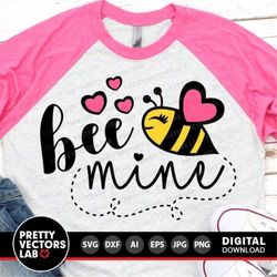 valentine svg, bee mine svg, be mine cut files, valentine's day svg, dxf, eps, png, love clipart, valentines shirt desig