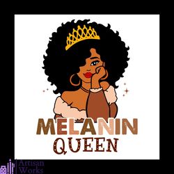 Melanin Queen Png, Beautiful Black Women Png, Afro Queen Png, Black Queen
