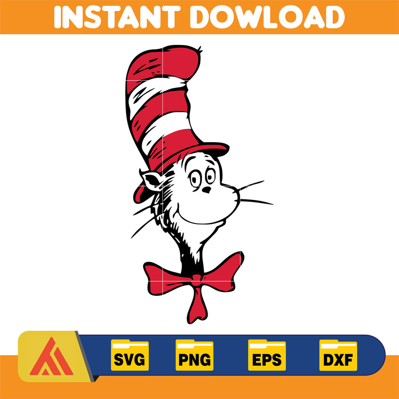 Dr Seuss Svg, Cat In The Hat SVG, Dr Seuss Hat SVG, Green Eggs And Ham Svg, Dr Seuss for Teachers Svg, Cricut, Thing Svg (20).jpg