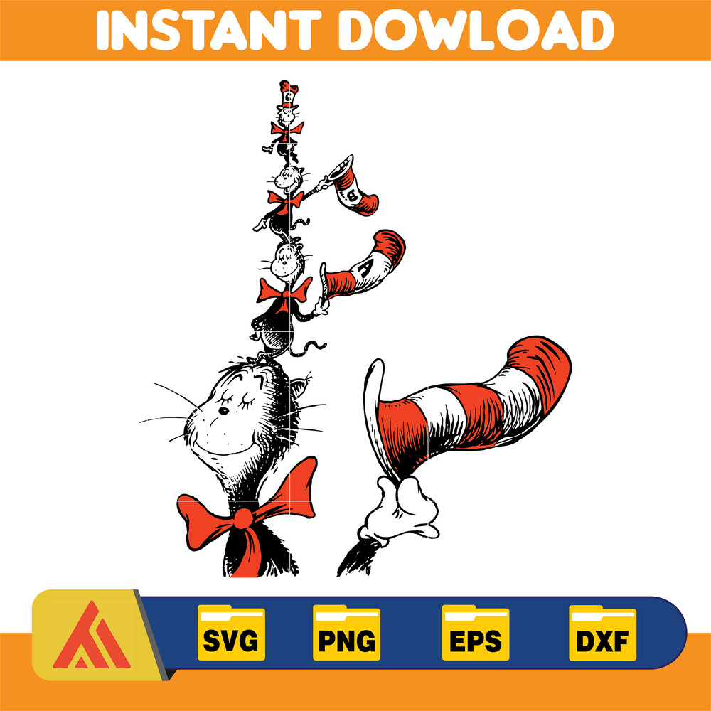 Dr Seuss Svg, Cat In The Hat SVG, Dr Seuss Hat SVG, Green Eggs And Ham Svg, Dr Seuss for Teachers Svg, Cricut, Thing Svg (40).jpg
