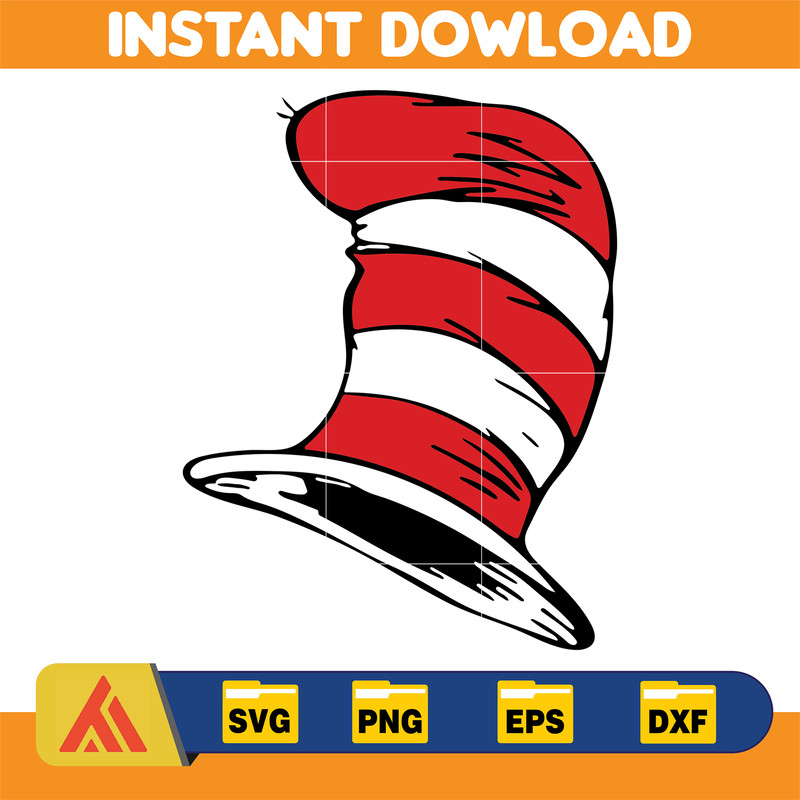 Dr Seuss Svg, Cat In The Hat SVG, Dr Seuss Hat SVG, Green Eggs And Ham Svg, Dr Seuss for Teachers Svg, Cricut, Thing Svg (55).jpg