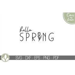 hello spring svg - spring svg - spring flowers svg - easter svg - spring shirt svg - flowers svg - tulips svg - spring s
