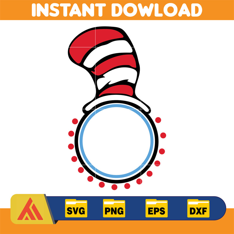 Dr Seuss Svg, Cat In The Hat SVG, Dr Seuss Hat SVG, Green Eggs And Ham Svg, Dr Seuss for Teachers Svg, Cricut, Thing Svg (77).jpg