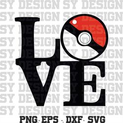 pokemon love svg png, pokeball svg, pokemon pokeball svg, pokemon svg png, instant download files, cartoon svg, love svg