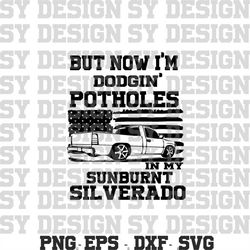 dodging potholes | 1 png file | sublimation design | instant digital download