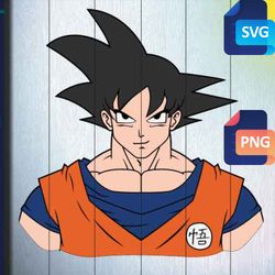Goku SVG free | Dragonball z Cricut | anime SVG