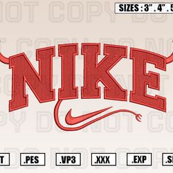 nike x devil embroidery machine designs instant digital download pes file