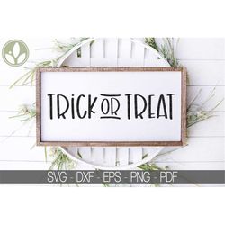 trick or treat svg - halloween svg - halloween sign svg - trick or treat sign - halloween laser cut file - trick or trea