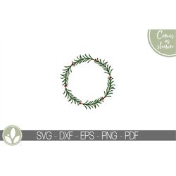 christmas wreath svg - christmas svg - wreath svg - evergreen wreath svg - holly wreath svg - christmas wreath png - chr