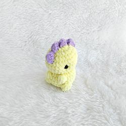 crochet plush dragon, plush toys, crochet plush dinosaur toy, crochet toys, stuffed animals, crochet, yellow dinosaur