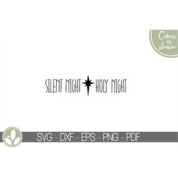 silent night holy night svg - christmas svg - silent night svg - holy night svg - nativity svg - christmas sign svg - re