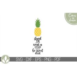 pineapple svg - stand tall svg - stand tall pineapple svg - hawaiian svg - tropical svg - hawaii svg - summer svg - hawa