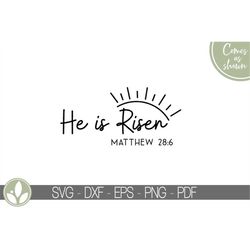 he is risen svg - religious easter svg - matthew 28:6 svg - resurrection svg - christian easter svg - easter svg - jesus