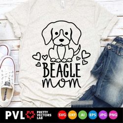 beagle mom svg, dog mom svg, dog mama svg, beagle svg dxf eps png, puppy svg, dog lovers cut files, fur mom, love pet sv