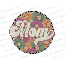 Floral Mom PNG, Retro Mama Png, Grandma Png, Boho Mama Shirt, Mother's Day Png, Mama Floral Sublimation, Gift For Mom, P
