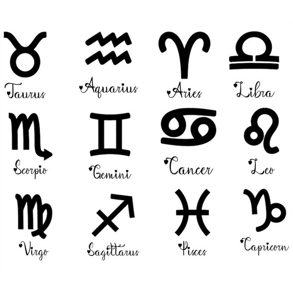 Zodiac SVG Bundle, Zodiac Signs svg, Astrology Signs svg, Zo - Inspire ...