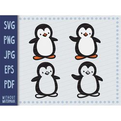 penguin svg | penguin png | cute penguin svg | baby penguin | cartoon penguin | penguin cut file | penguins svg | pengui