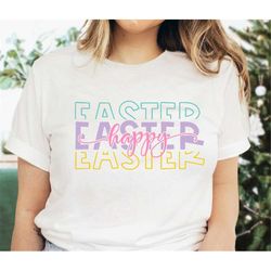 Happy Easter Shirt , Matching Easter Shirts , Cute Easter Tee ,Colorful Easter Shirts for Women , Easter Gift for Her