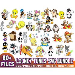 80 Files Looney Tunes SVG Bundle, Looney Tunes PNG,Daffy Duck PNG,Looney Tunes Logo,Looney Tunes Clipart,Tweety Bird SVG