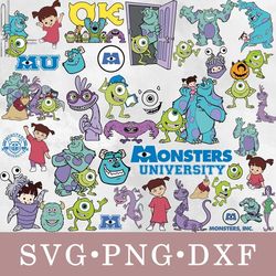 Monsters Inc SVG Bundle, Monsters Inc PNG, Monsters Inc Logo, Monsters Inc Clipart,Monsters Inc Font,Monsters Inc Symbol