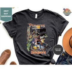 vintage pirates of the caribbean shirt, retro disneyland shirt, family vacation tee, disneyland trip shirt