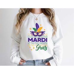 it's mardi gras sweatshirt, carnival outfit, fat tuesday sweatshirt, flower de luce sweater, louisiana crewneck, mardi g